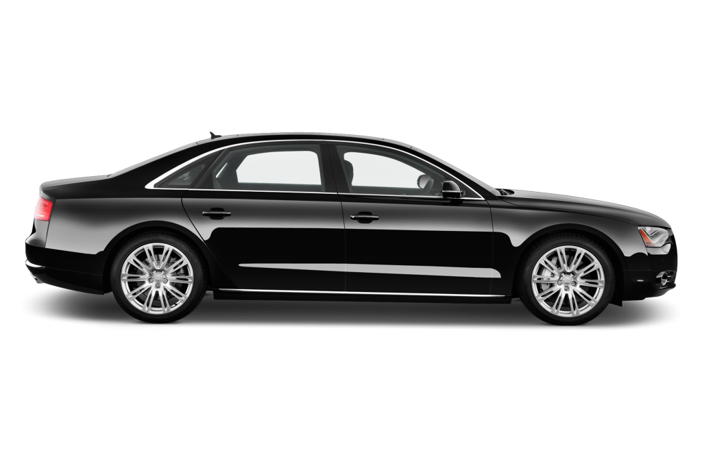 Black Audi A8 executive luxury sedan available for corporate and airport chauffeur hire.
